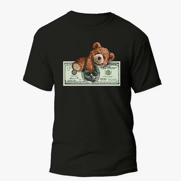 تی شرت آستین کوتاه مردانه مدل خرس تدی پول کد mo127