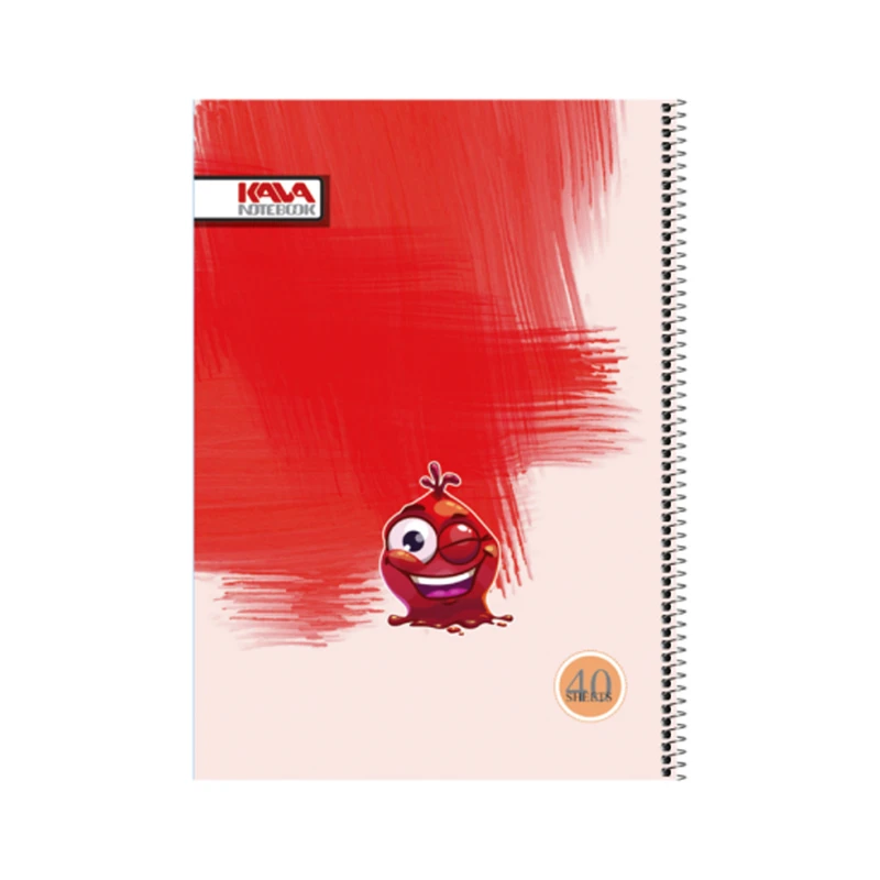 دفتر 40 برگ کاوا طرح قطره رنگ کد 90104A