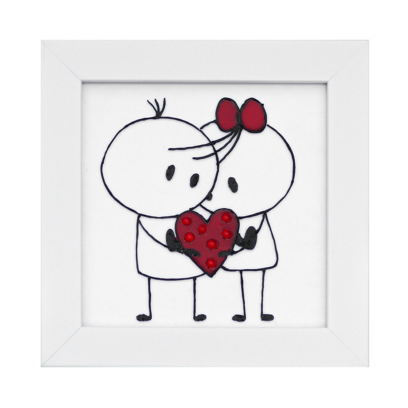 تابلو ویترای طرح عشق کد 6012