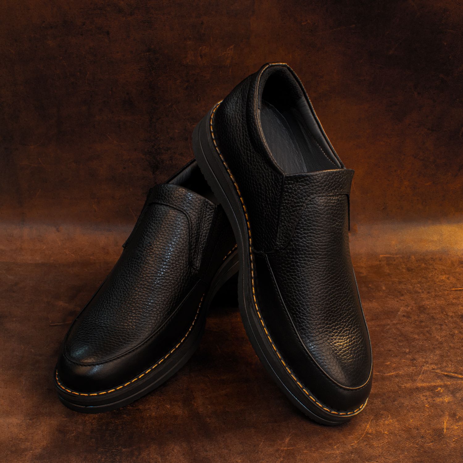 کفش روزمره مردانه چرم عطارد مدل SH06 -  - 7