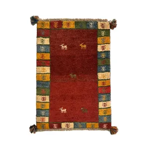 گبه فرش دستباف نیم متری مدل بافت قشقای شیراز کد NKP-sgp31