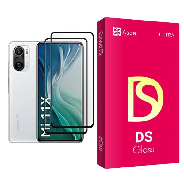 محافظ صفحه نمایش آسدا مدل DS Glass MIX002 مناسب برای گوشی موبایل شیائومی Mi 11X بسته دو عددی