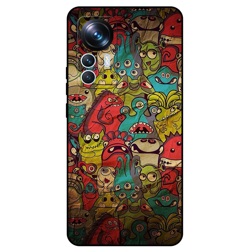 کاور مگافون طرح هیولا مدل 0101 مناسب برای گوشی موبایل شیائومی 12 Pro