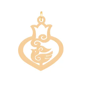 آویز گردنبند طلا 18 عیار زنانه باراد زر مدل انار BZ237