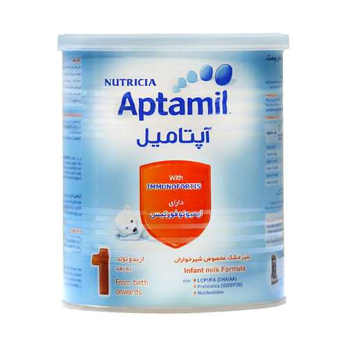شیر خشک آپتامیل 1 نوتریشیا مخصوص شیرخواران 0 تا 6 ماه 400 گرم