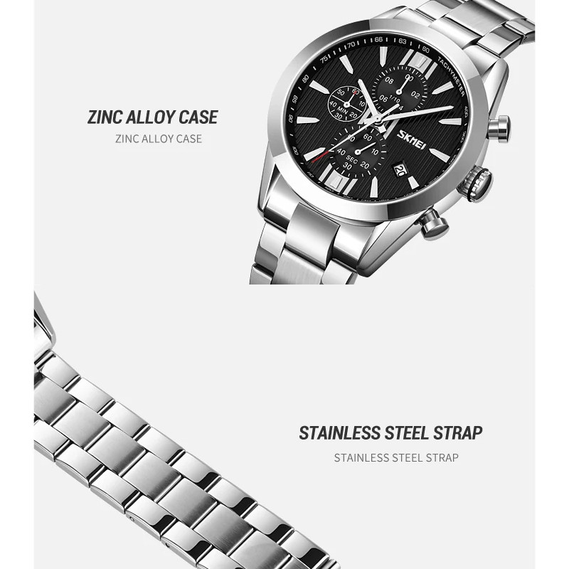 ساعت مچی عقربهای مردانه اسکمی مدل 9302 BK ساعت مچی عقربهای مردانه اسکمی مدل 9302 BK