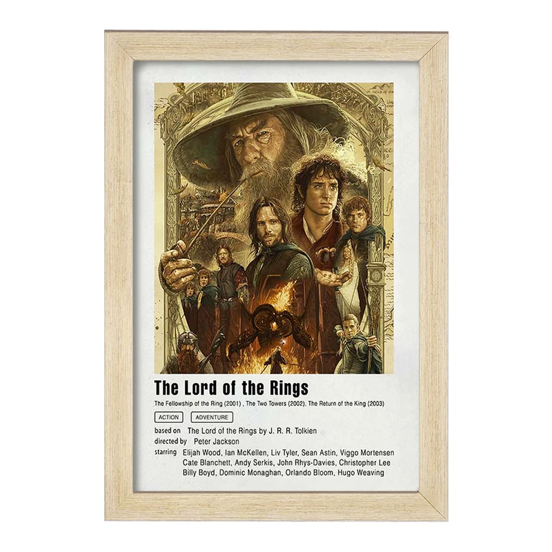 تابلو خندالو مدل ارباب حلقه ها (Lord Of The Rings) کد F11944