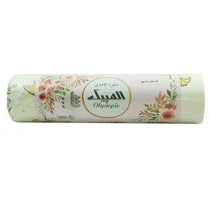 سفره یکبار مصرف المپیک مدل کاغذی FLW01 رول 12 متری