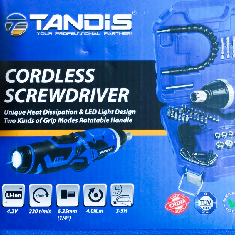 دریل پیچ گوشتی شارژی تندیس مدل TT2206 مجموعه 46 عددی