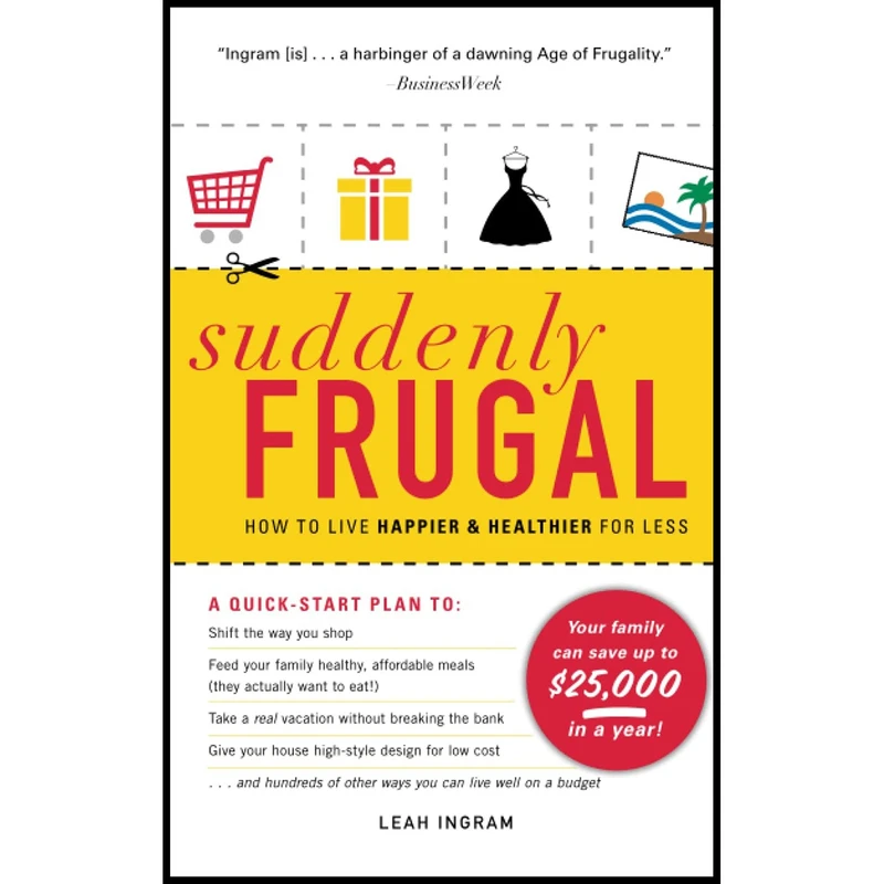 کتاب Suddenly Frugal اثر Leah Ingram انتشارات Adams Media