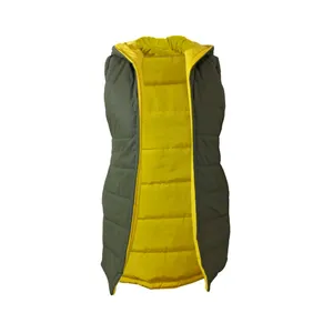 پافر زنانه مدل جلو باز yeşil içi sarı