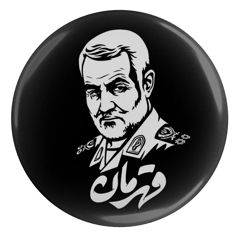 مگنت مدل S12633 طرح سردار شهید حاج قاسم سلیمانی قهرمان