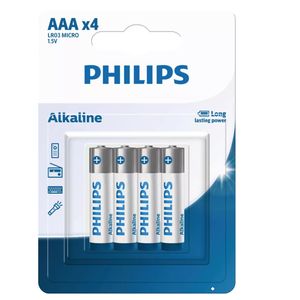 نقد و بررسی باتری نیم قلمی فیلیپس مدل Alkaline LR03A4B/40 بسته چهار عددی توسط خریداران