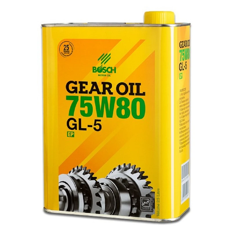 روغن گیربکس خودرو بوش مدل 75W80 GL-5 حجم 2.5 لیتر