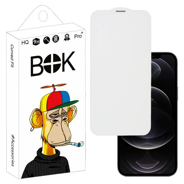 محافظ صفحه نمایش بوک طرح بی حاشیه مدل Nano Mesh مناسب برای گوشی موبایل اپل iphone 12 pro max