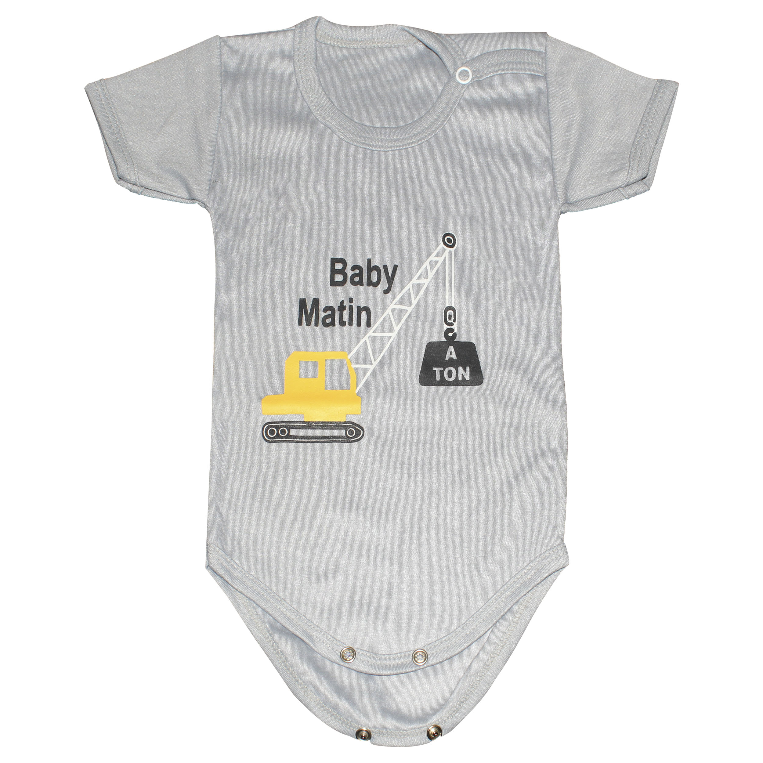 بادی آستین کوتاه نوزادی مدل AM 183