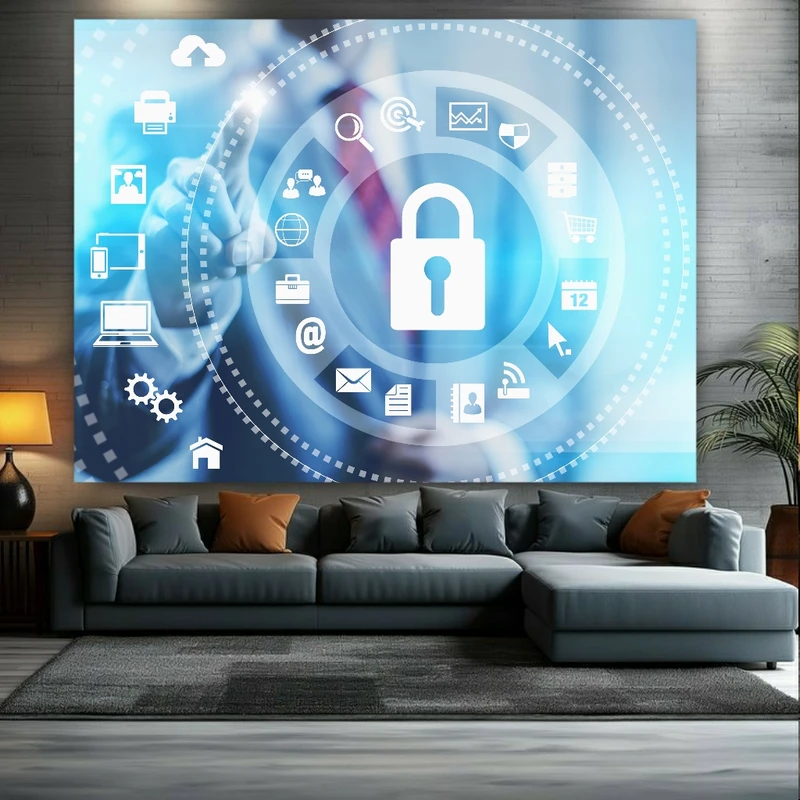  تابلو بوم طرح فضای مجازی و ارتباطات کد BK1672