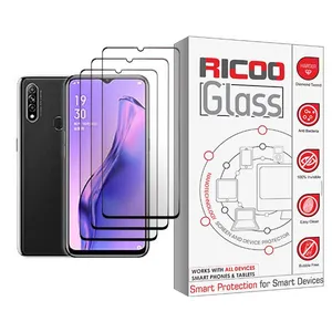 Ricoo Ricoo Glass MIX003 Screen Protector For Oppo A8 Pack Of 3