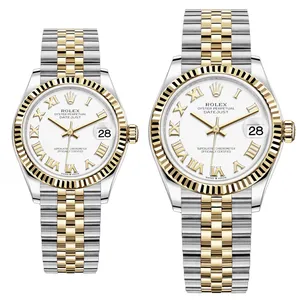 ست ساعت مچی عقربه ای زنانه و مردانه مدل دیت جاست کد HC3035