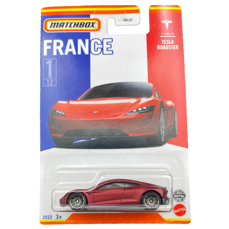 ماکت ماشین مچ‌باکس مدل TESLA ROADSTER