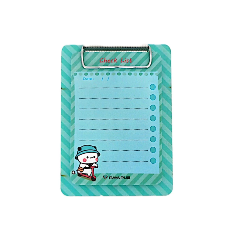 تخته‌شاسی پاياپاب مدل چک لیست طرح پاندا سایز A6 به همراه برگه یادداشت