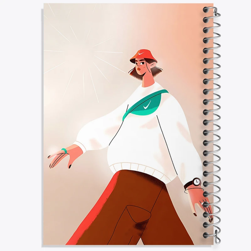 دفتر شطرنجی 50 برگ خندالو طرح دخترانه کد F7327