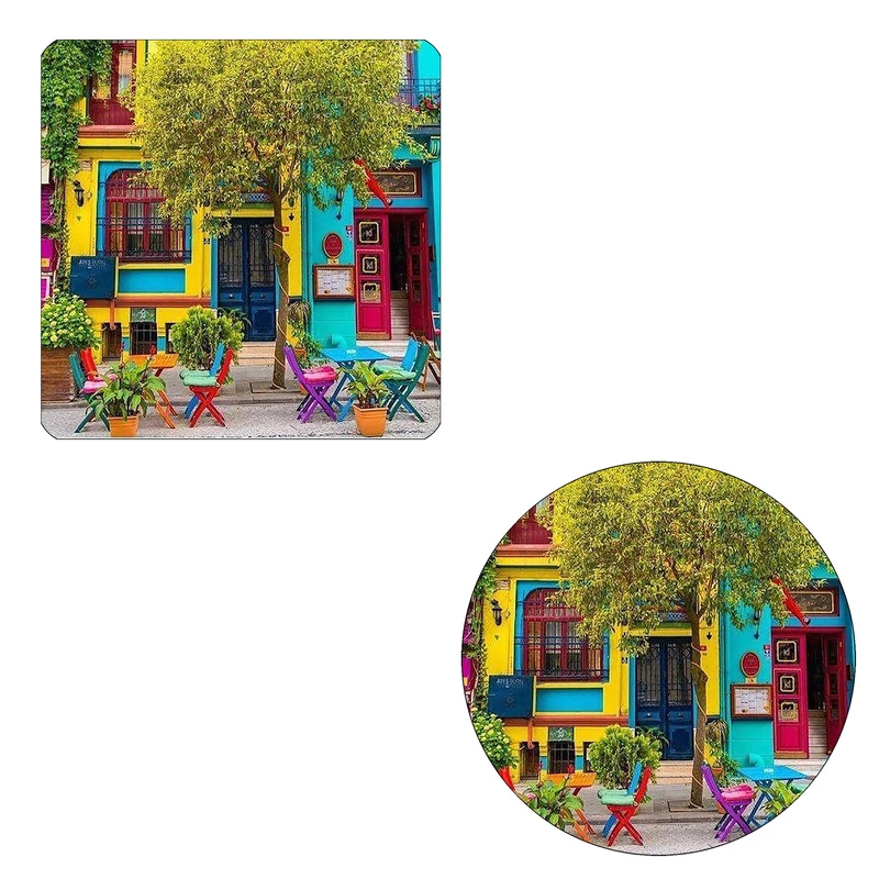 مگنت طرح کوچه اروپایی کد M1 به همراه زیر لیوانی