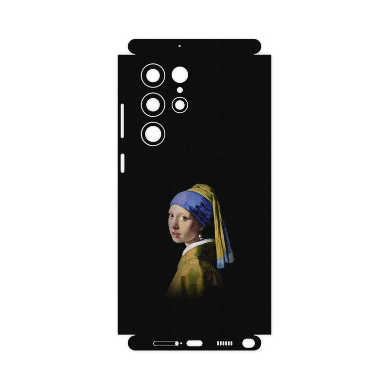 برچسب پوششی ماهوت مدل Girl with a Pearl Earring of Vermeer-FullSkin مناسب برای گوشی موبایل سامسونگ Galaxy S22 Ultra 5G
