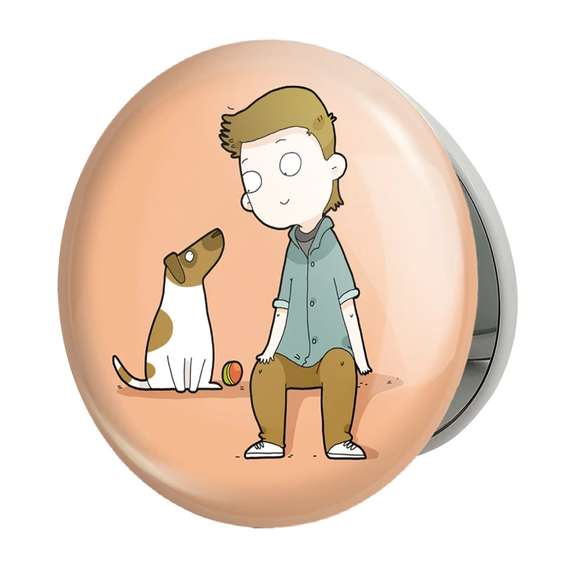 آینه جیبی خندالو طرح حمایت از حیوانات مدل تاشو کد 27375 