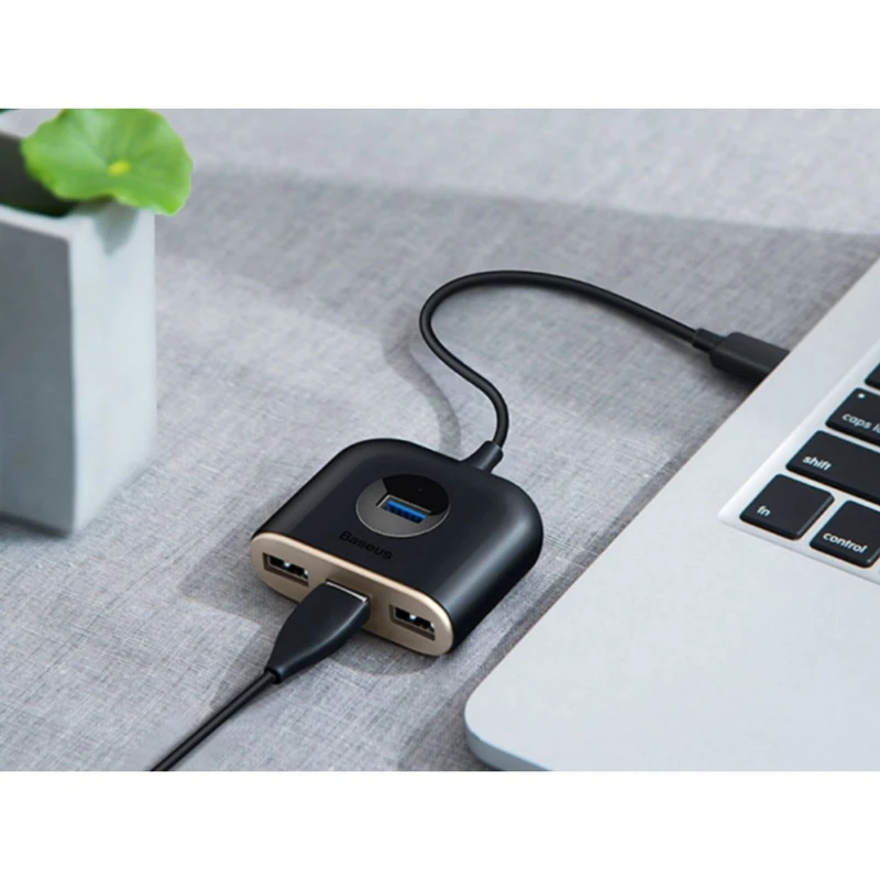 عکس شماره 8 : هاب 4 پورت usb باسئوس مدل square round