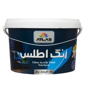 رنگ اکریلیک براق اطلس کد 45 وزن 4 کیلوگرم