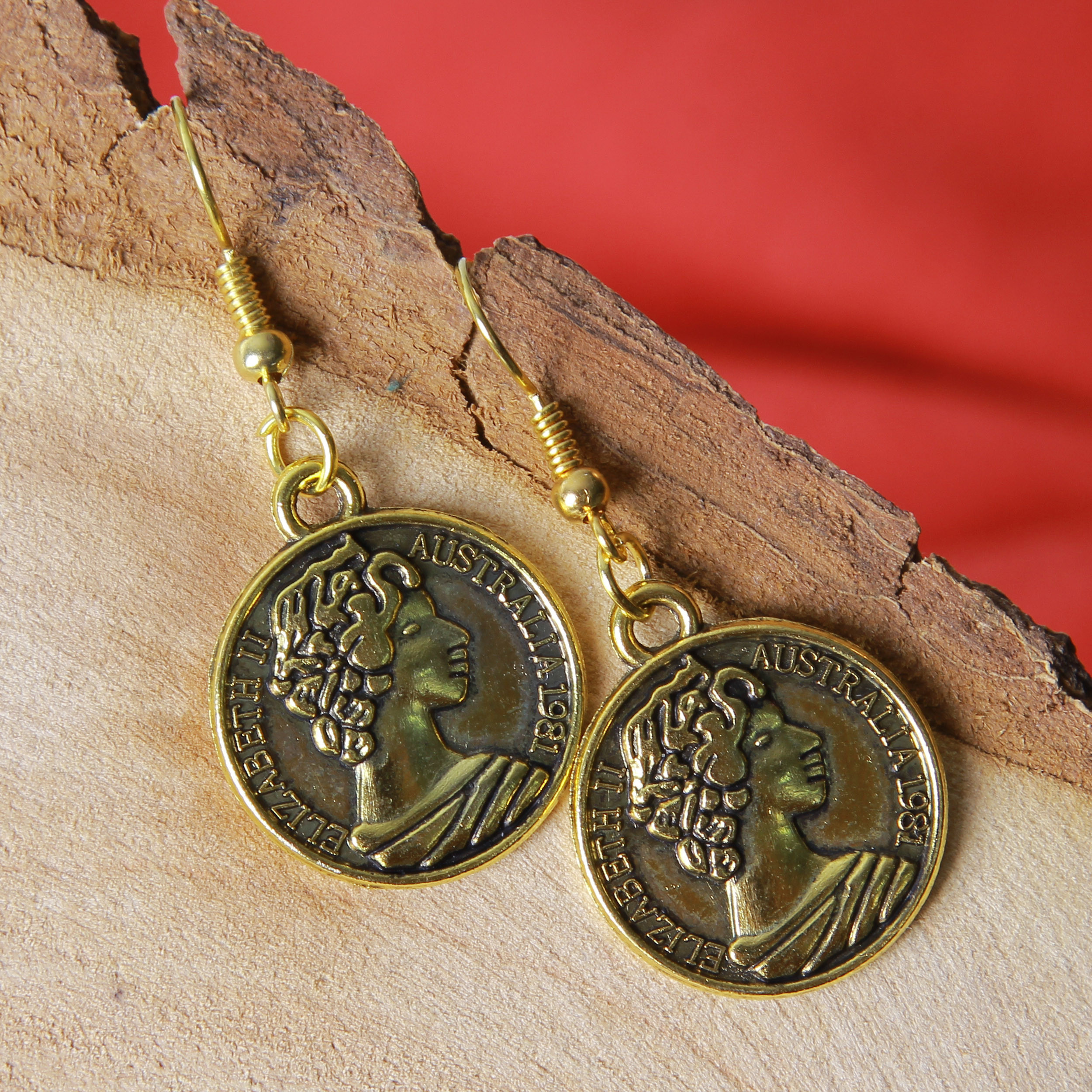 گوشواره دخترانه بازرگانی میلادی کد GZN_105