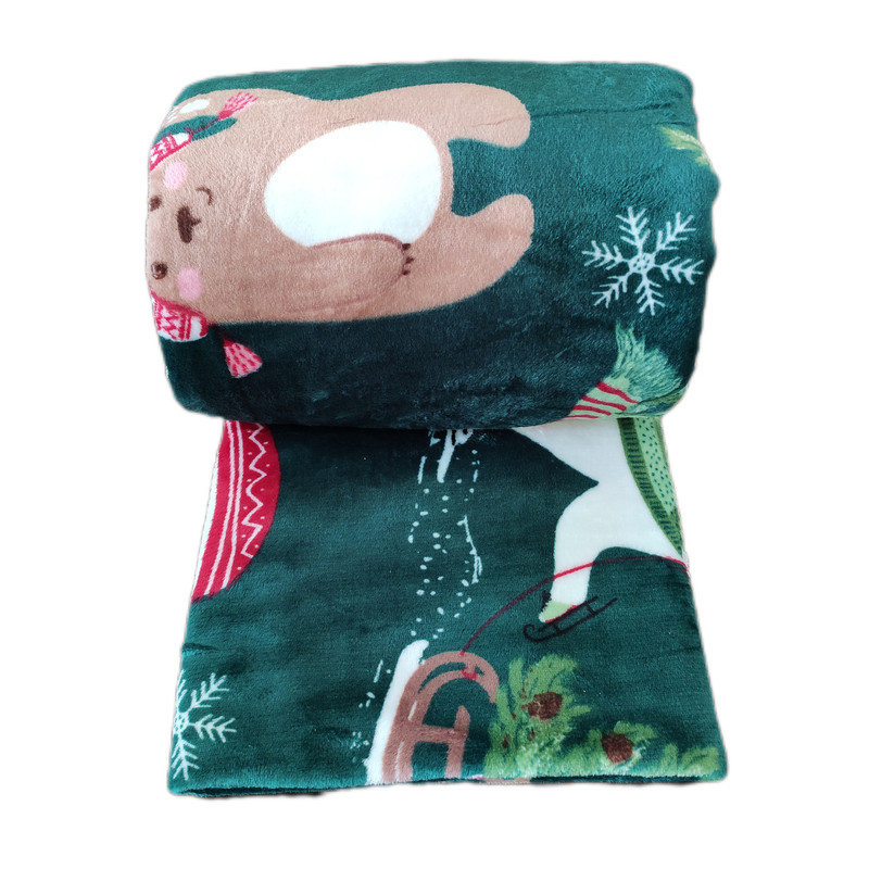 پتو مسافرتی مدل آدم برفی سایز 160x200 سانتی متر