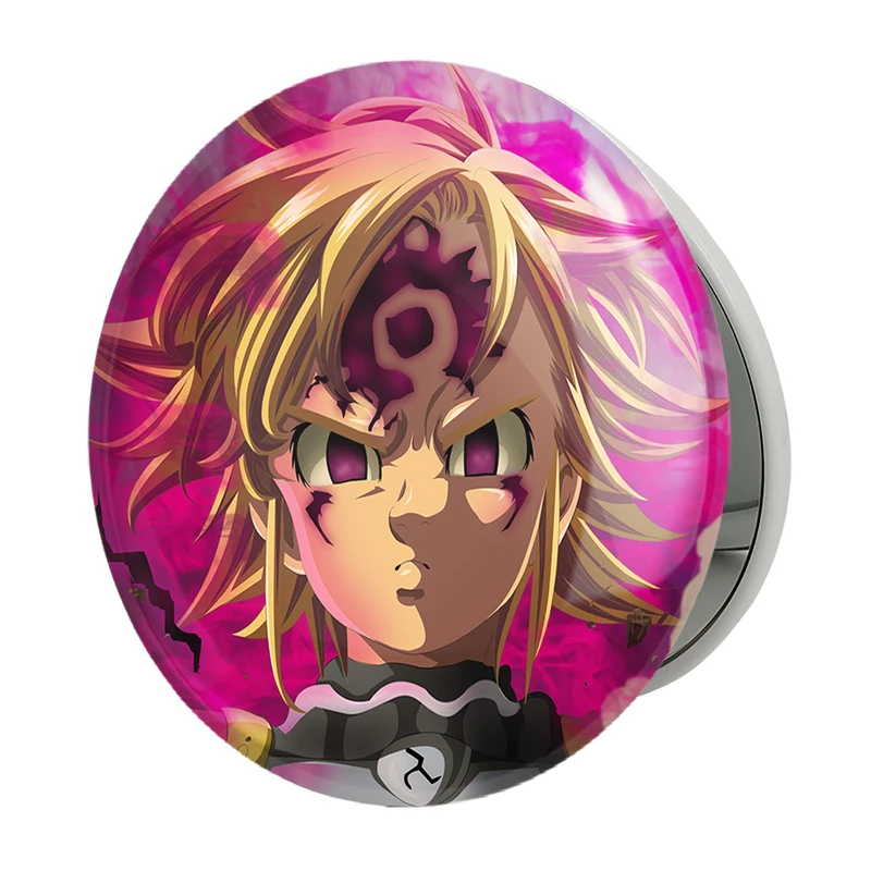 آینه جیبی خندالو طرح ملیوداس انیمه هفت گناه کبیره مدل تاشو کد 17571 