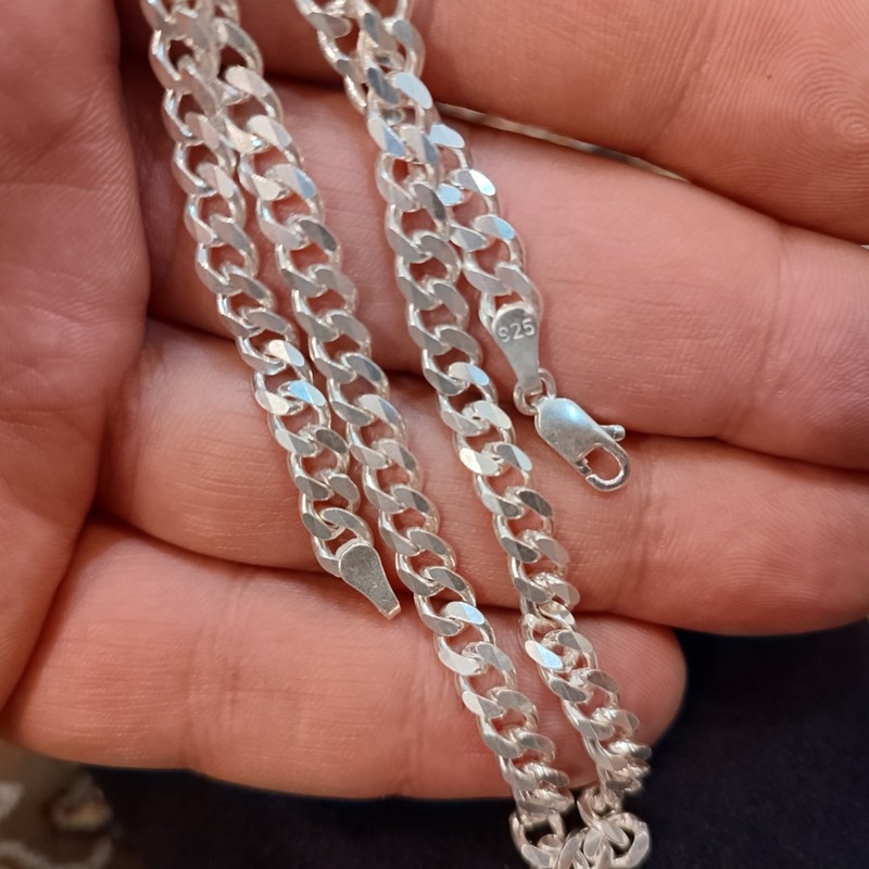 زنجیر نقره مردانه کد SCK001