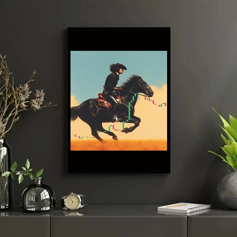 تابلو طرح Trader کد 05 فریم مشکی