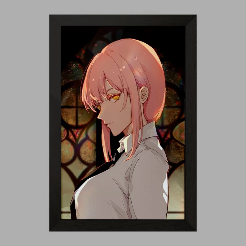 تابلو خندالو مدل ماکیما انیمه مرد اره ای Chainsaw Man  کد 17924