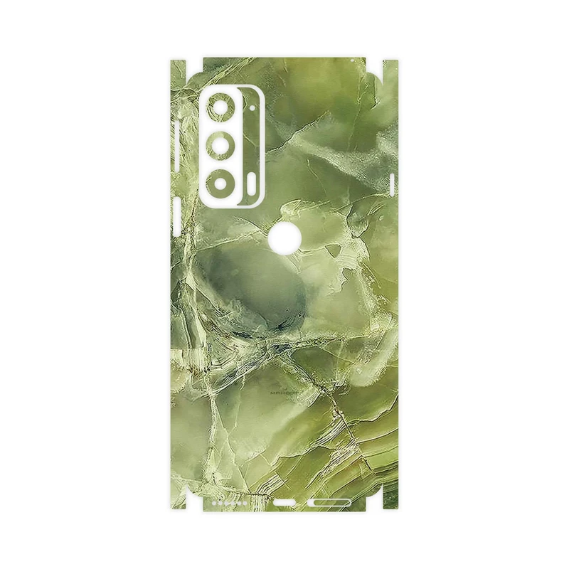 برچسب پوششی ماهوت مدل Green_Crystal_Marble-FullSkin مناسب برای گوشی موبایل موتورولا Edge 20