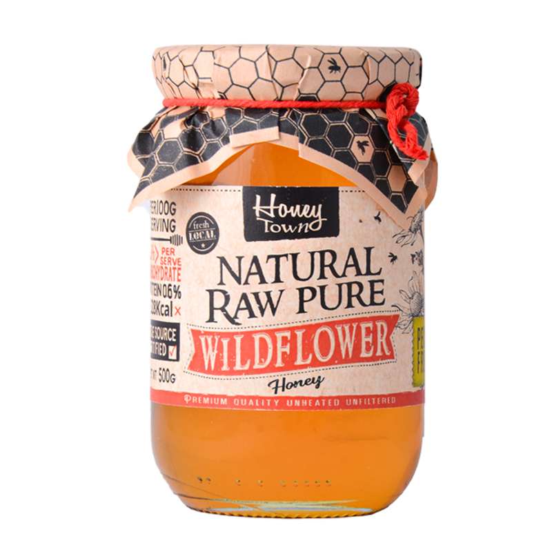 عسل Natural Raw Pure Wild Flower هانی تاون- 500 گرم