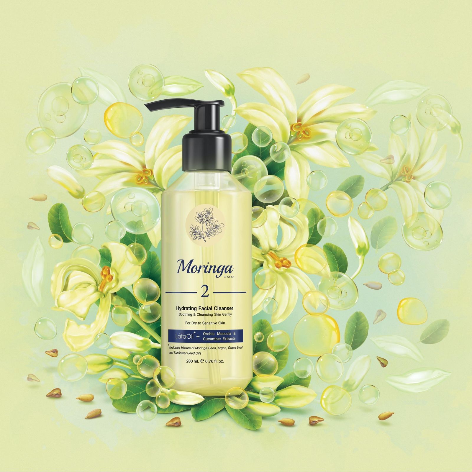 ژل شستشو صورت مورینگا کد 1و 2 حجم 200 میلی لیتر - - 2