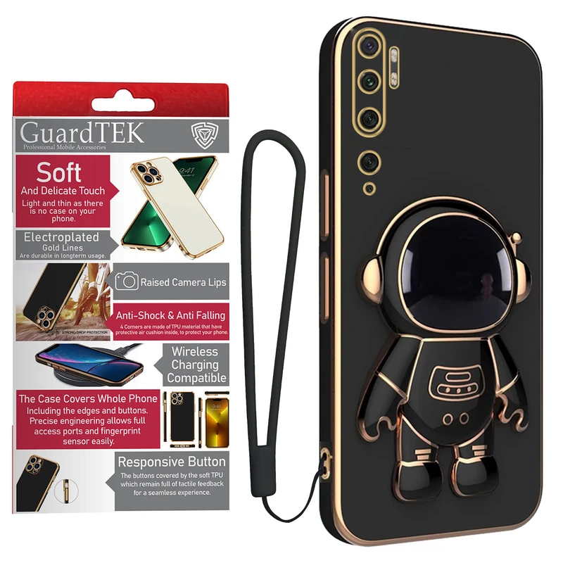 کاور گاردتک آساک مدل Astronaut Strap مناسب برای گوشی موبایل شیائومی Mi Note 10 Pro / Mi Note 10به همراه بندآویز