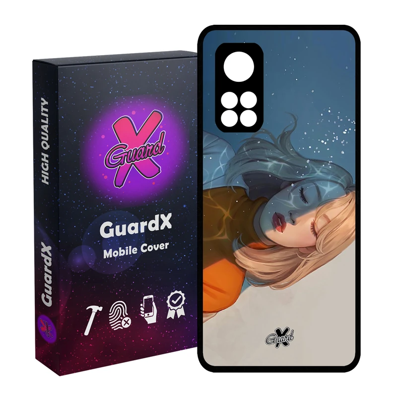 کاور گارد ایکس طرح Girl مدل Glass10013 مناسب برای گوشی موبایل شیائومی Mi 10T / Mi 10T Pro