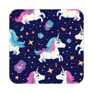 زیر لیوانی کاکتی طرح اسب تک شاخ و یونیکورن مدل mp31924