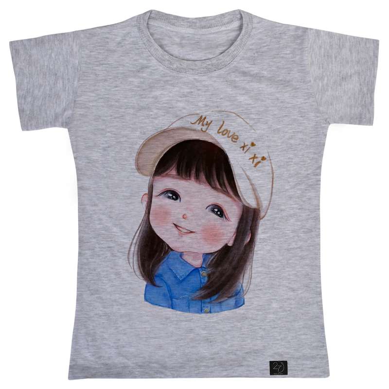 تی شرت آستین کوتاه دخترانه 27 مدل دختر زیبا کد V205