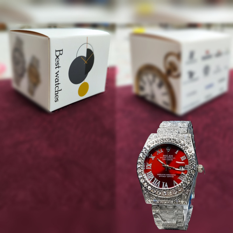 ساعت مچی عقربه ای  مدل فول نگین استون کد Av-Ro-2