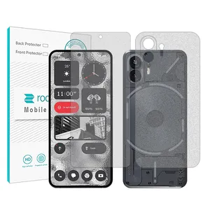  Rock space Resistant model matte screen protector suitable for Nothing Phone 2 mobile phone along with the back of the phone