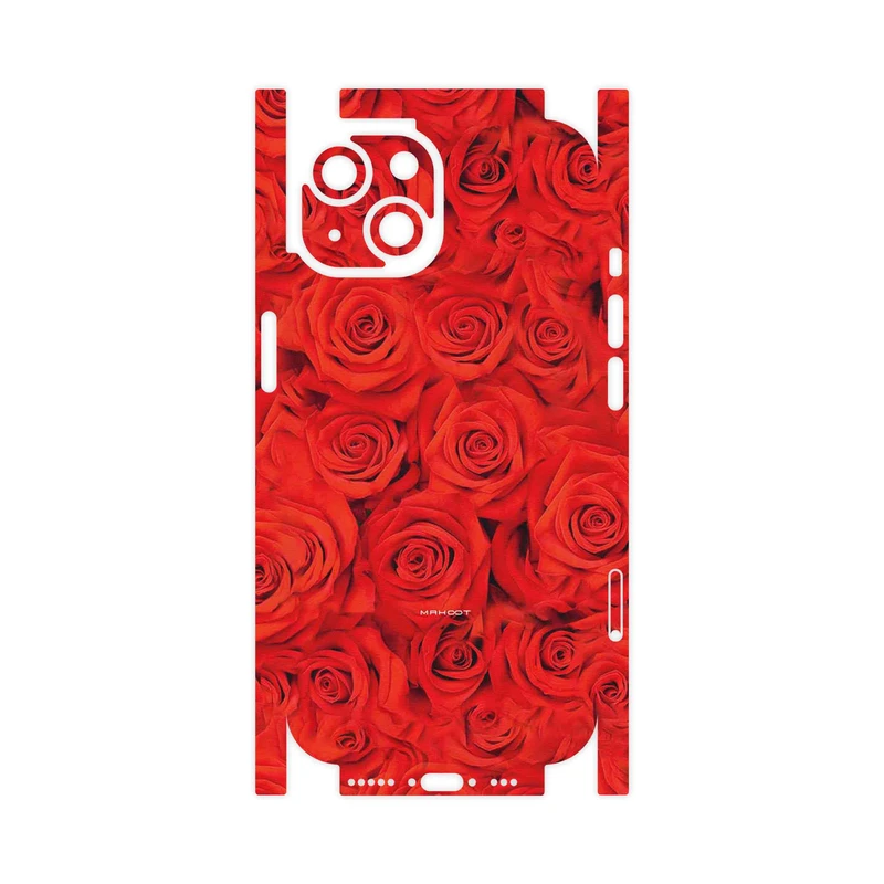 برچسب پوششی ماهوت مدل Red_Flower-FullSkin مناسب برای گوشی موبایل اپل iPhone 15