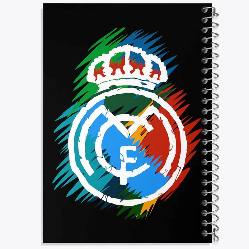 دفتر شطرنجی 50 برگ خندالو طرح باشگاه رئال مادرید کد 26376