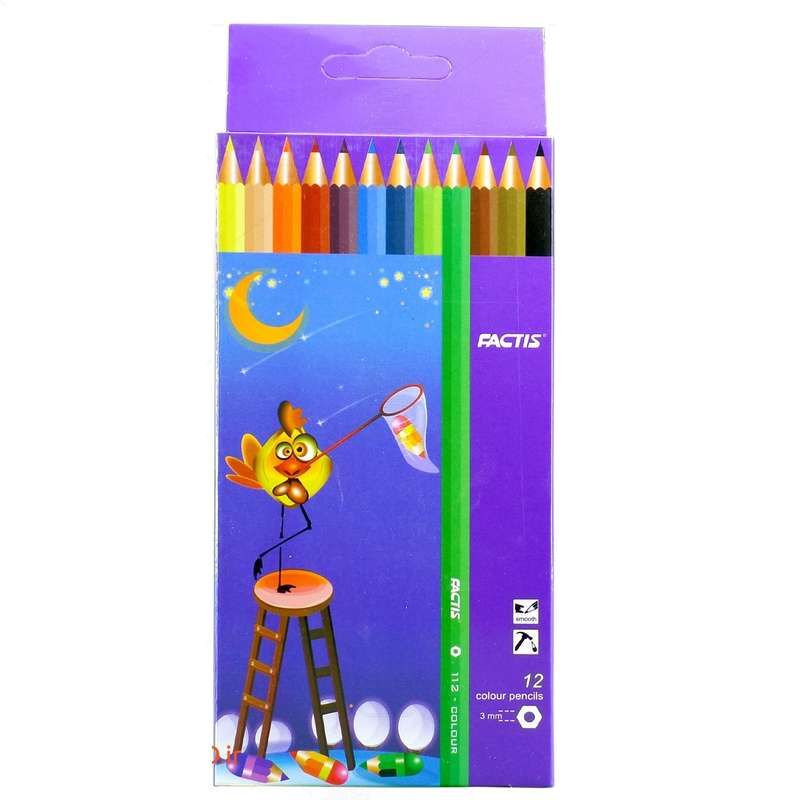 مداد رنگی 12 رنگ فکتیس کد F07222