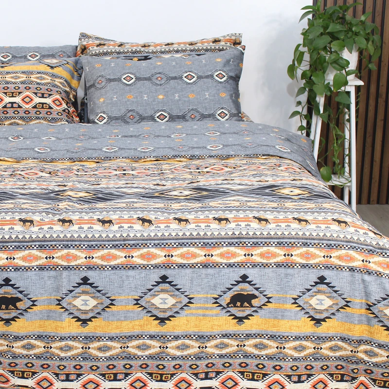 سرویس ملحفه بومرنگ مدل Ashayer یکنفره 4 تکه